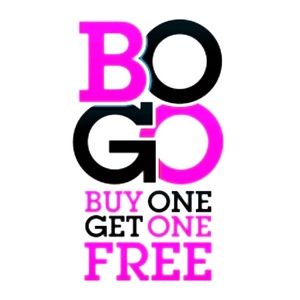 Buy one get one til 4/12!